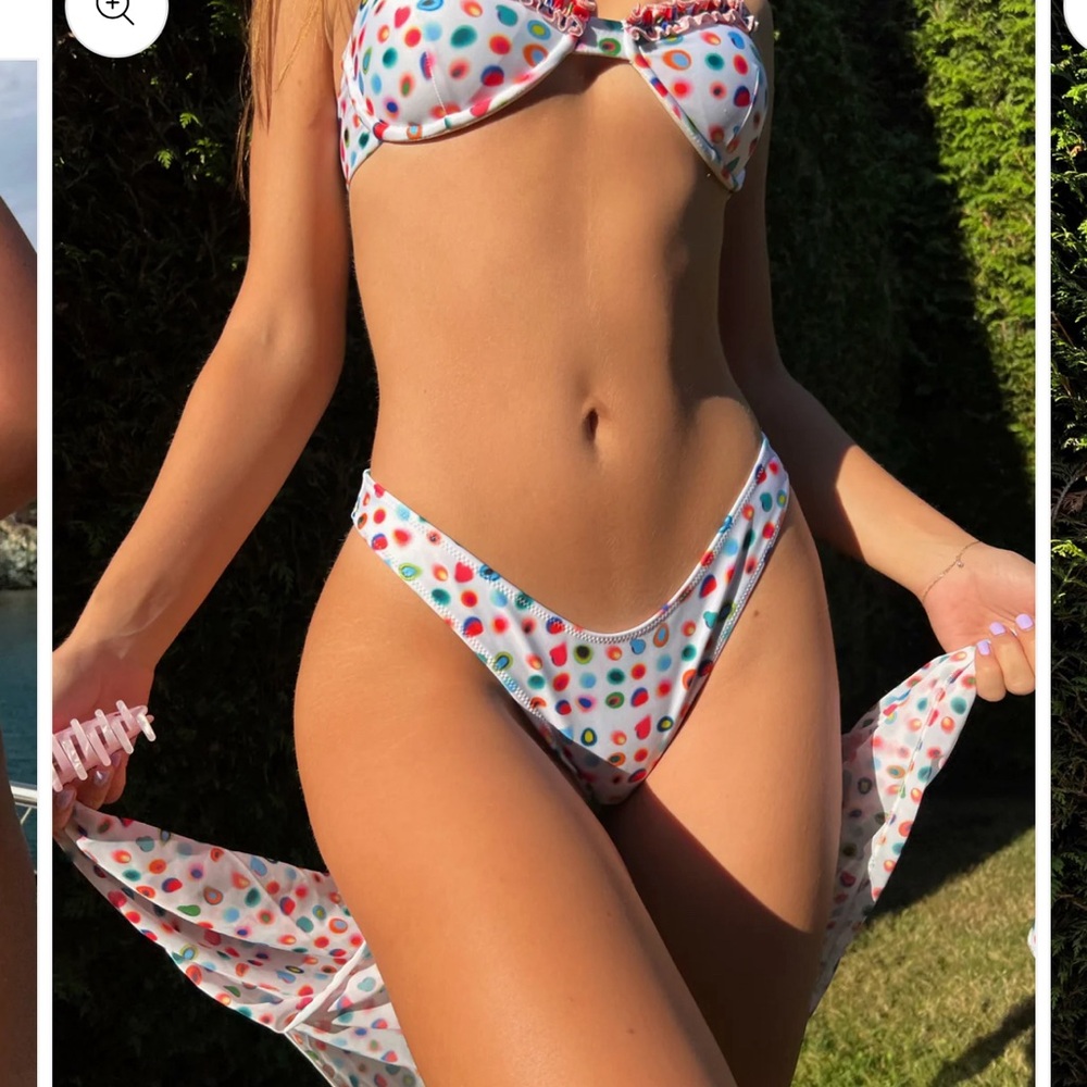 NWT L Bottom — Strawberry Milk Mob Energy bikini Bottoms